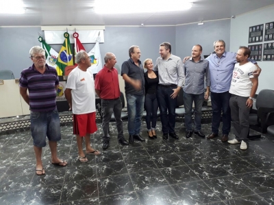 PRÉ-CANDIDATO AO SENADO: Prefeito de Blumenau, Napoleão Bernardes, visita São Domingos