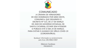 COMUNICADO